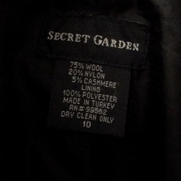 Wool coat- charcoal gray. Sz 10 - Picture 2 of 4